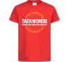 Детская футболка Taekwondo respect Красный фото