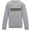 Детский Свитшот Taekwondo respect Серый меланж фото