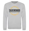 Свитшот Taekwondo respect Серый меланж Свитшот Taekwondo respect Серый меланж фото