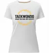 Женская премиум футболка Taekwondo respect Белый фото
