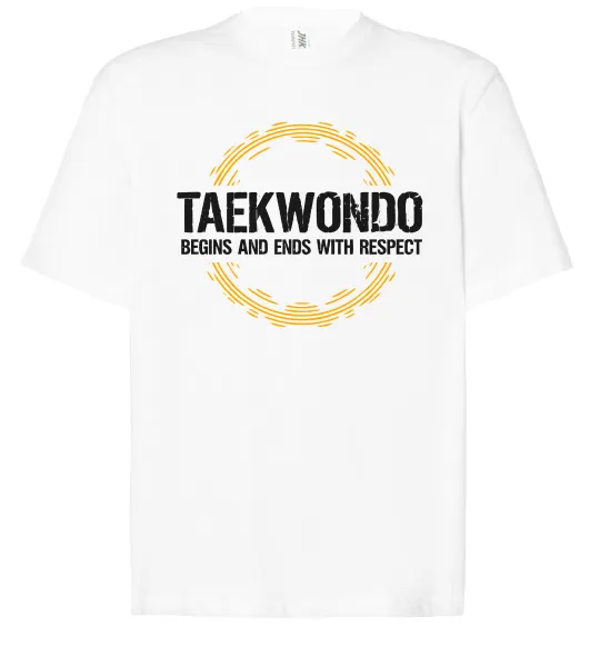 Футболка Оверсайз Taekwondo respect Белый фото