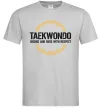 Мужская футболка Taekwondo respect Серый фото