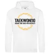 Женская толстовка (худи) Taekwondo respect Белый фото