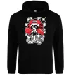 Мужская толстовка (худи) Boxer art skull Черный фото