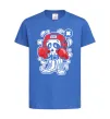 Дитяча футболка Boxer art skull Яскраво-синій фото