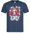Мужская футболка Boxer art skull Темно-синий фото