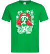 Мужская футболка Boxer art skull Зеленый фото