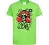 Детская футболка Boxer art skull Лаймовый фото