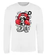 Свитшот Boxer art skull Белый фото