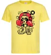 Мужская футболка Boxer art skull Лимонный фото