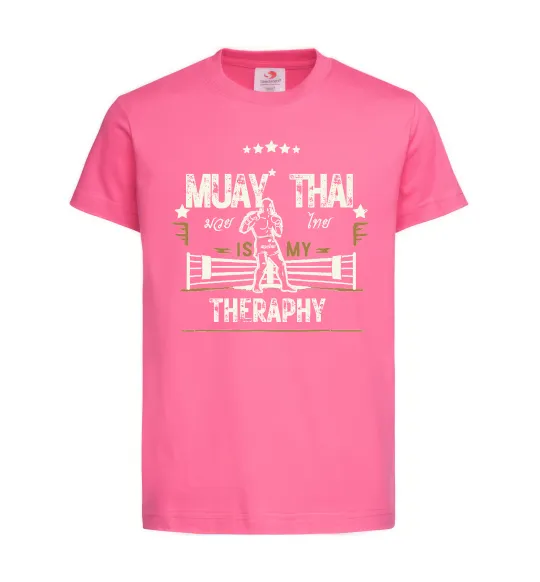 Детская футболка Muay Thai therapy Ярко-розовый фото