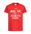 Детская футболка Muay Thai therapy Красный фото
