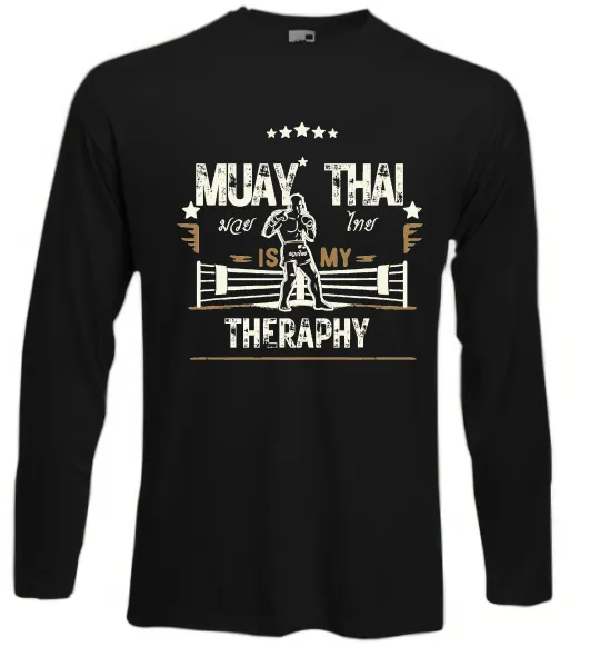 Лонгслив Muay Thai therapy Черный фото