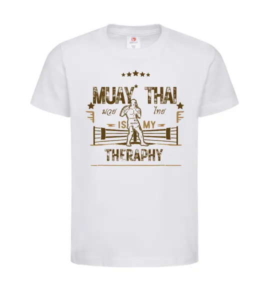 Детская футболка Muay Thai therapy Белый фото