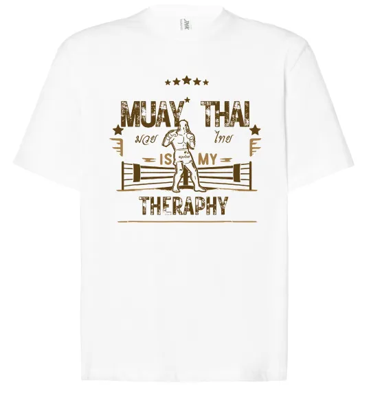 Футболка Оверсайз Muay Thai therapy Белый фото