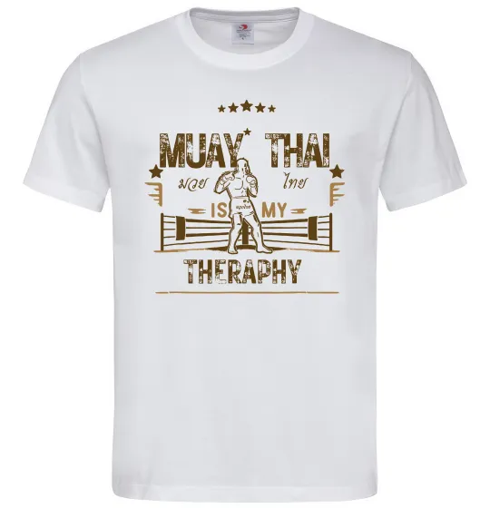 Мужская футболка Muay Thai therapy Белый фото