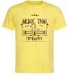 Мужская футболка Muay Thai therapy Лимонный фото