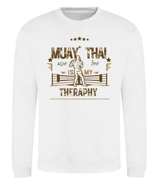 Свитшот Muay Thai therapy Белый фото