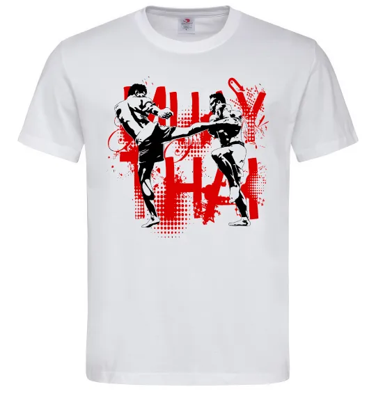 Мужская футболка Муай тай бійці Белый фото