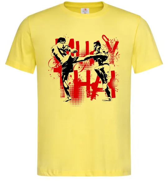 Мужская футболка Муай тай бійці Лимонный фото