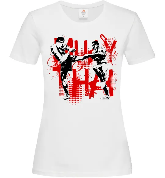 Женская футболка Муай тай бійці Белый фото
