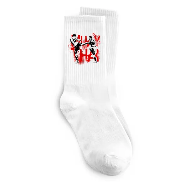 Носки Муай тай бійці Белый фото