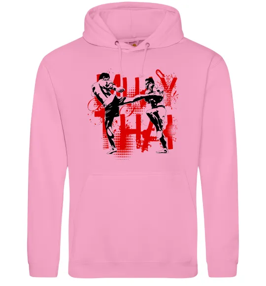 Женская толстовка (худи) Муай тай бійці Розовый фото