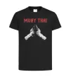 Детская футболка Muay Thai руки Черный фото