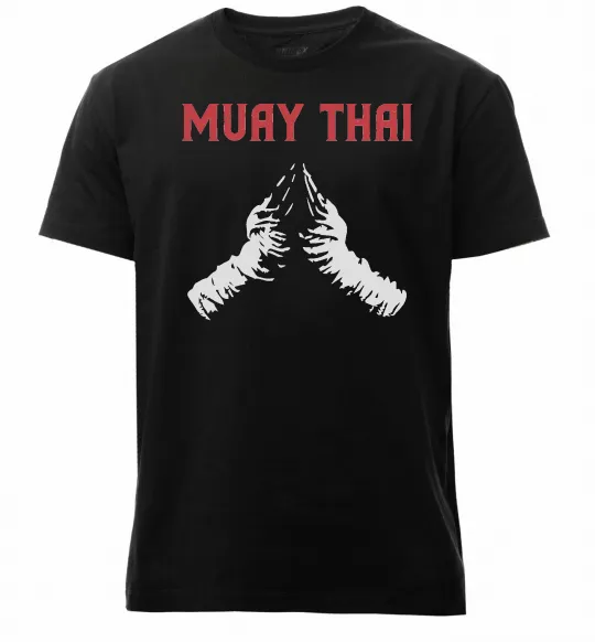Мужская премиум футболка Muay Thai руки Черный фото