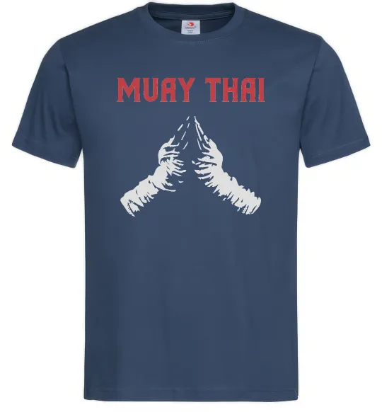 Мужская футболка Muay Thai руки Темно-синий фото