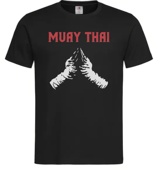 Мужская футболка Muay Thai руки Черный фото