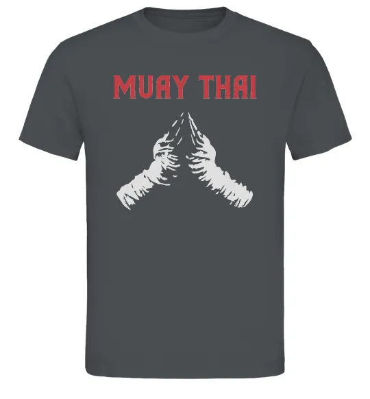 Мужская футболка Muay Thai руки Графит фото