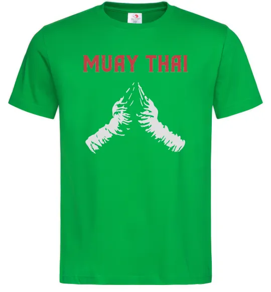 Мужская футболка Muay Thai руки Зеленый фото