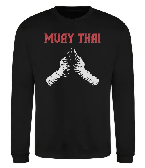Свитшот Muay Thai руки Черный фото