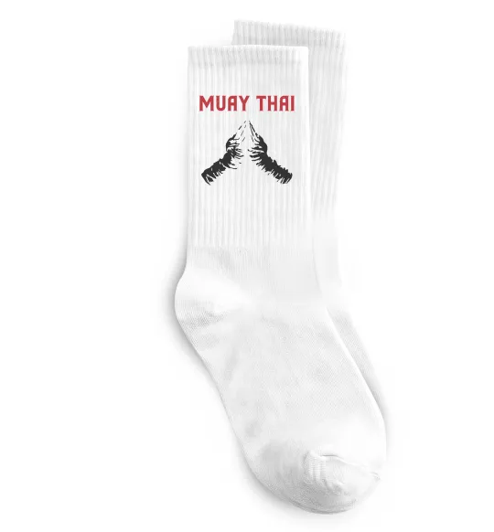 Носки Muay Thai руки Белый фото