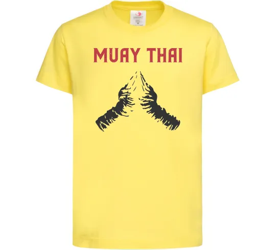 Детская футболка Muay Thai руки Лимонный фото