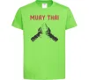 Детская футболка Muay Thai руки Лаймовый фото