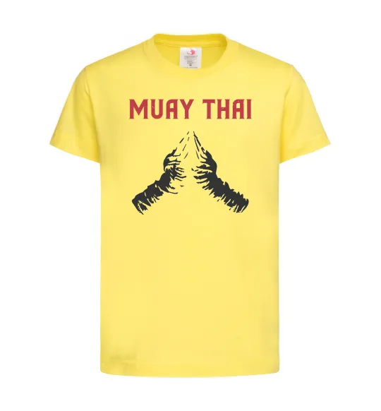 Детская футболка Muay Thai руки Лимонный фото