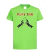 Детская футболка Muay Thai руки Лаймовый фото