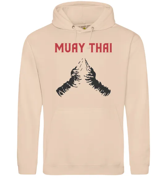 Мужская толстовка (худи) Muay Thai руки Песочный фото