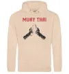 Мужская толстовка (худи) Muay Thai руки Песочный фото