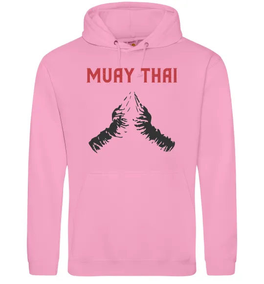 Женская толстовка (худи) Muay Thai руки Розовый фото