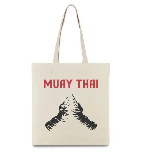 Эко-сумка Muay Thai руки Бежевый фото