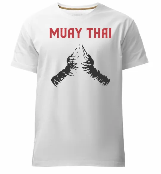 Мужская премиум футболка Muay Thai руки Белый фото