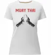 Женская премиум футболка Muay Thai руки Белый фото
