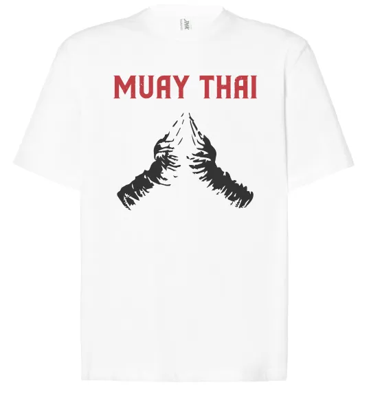 Футболка Оверсайз Muay Thai руки Белый фото