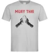 Мужская футболка Muay Thai руки Серый фото