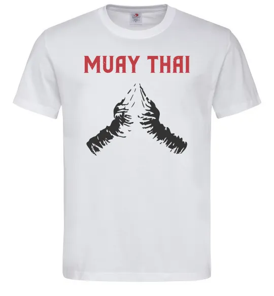 Мужская футболка Muay Thai руки Белый фото