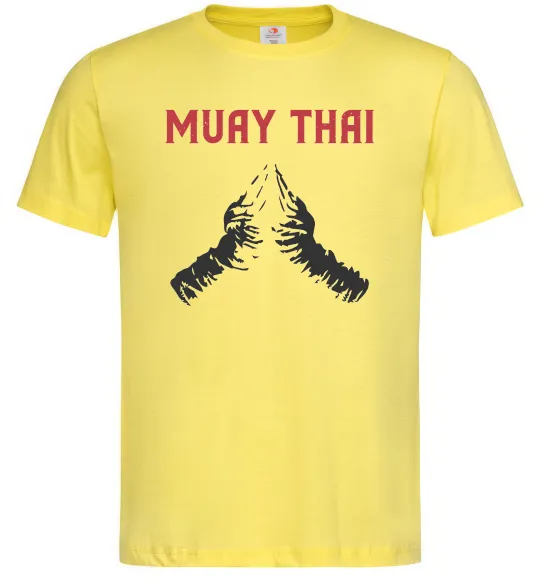 Мужская футболка Muay Thai руки Лимонный фото