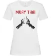 Женская футболка Muay Thai руки Белый фото